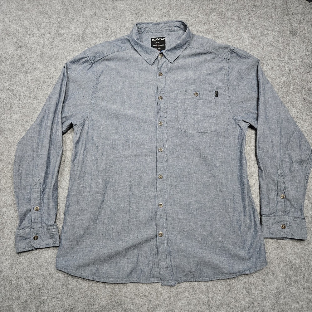 Kavu XXL Chambray Button‎ Down Men's Shirt